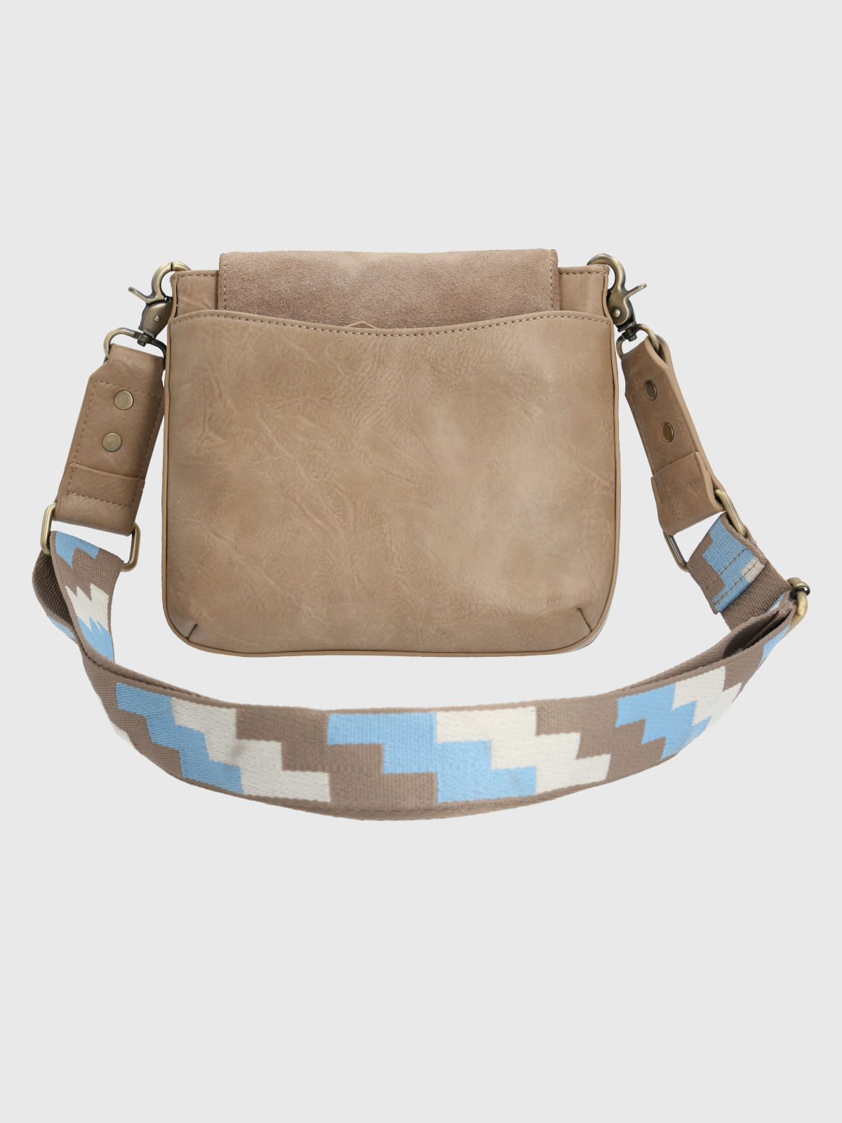 Cartera Ecocuero Mujer Lynn Cross Beige Hush Puppies