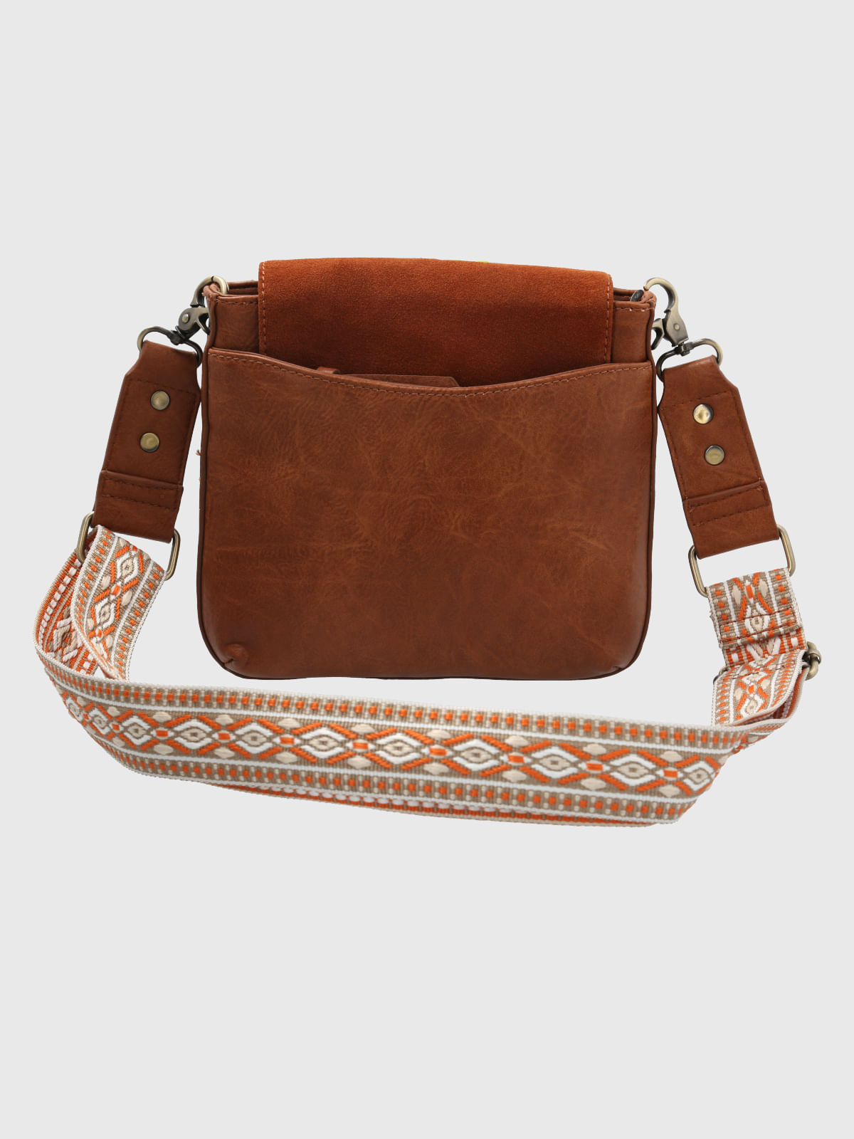 Cartera Ecocuero Mujer Lynn Cross Café Hush Puppies