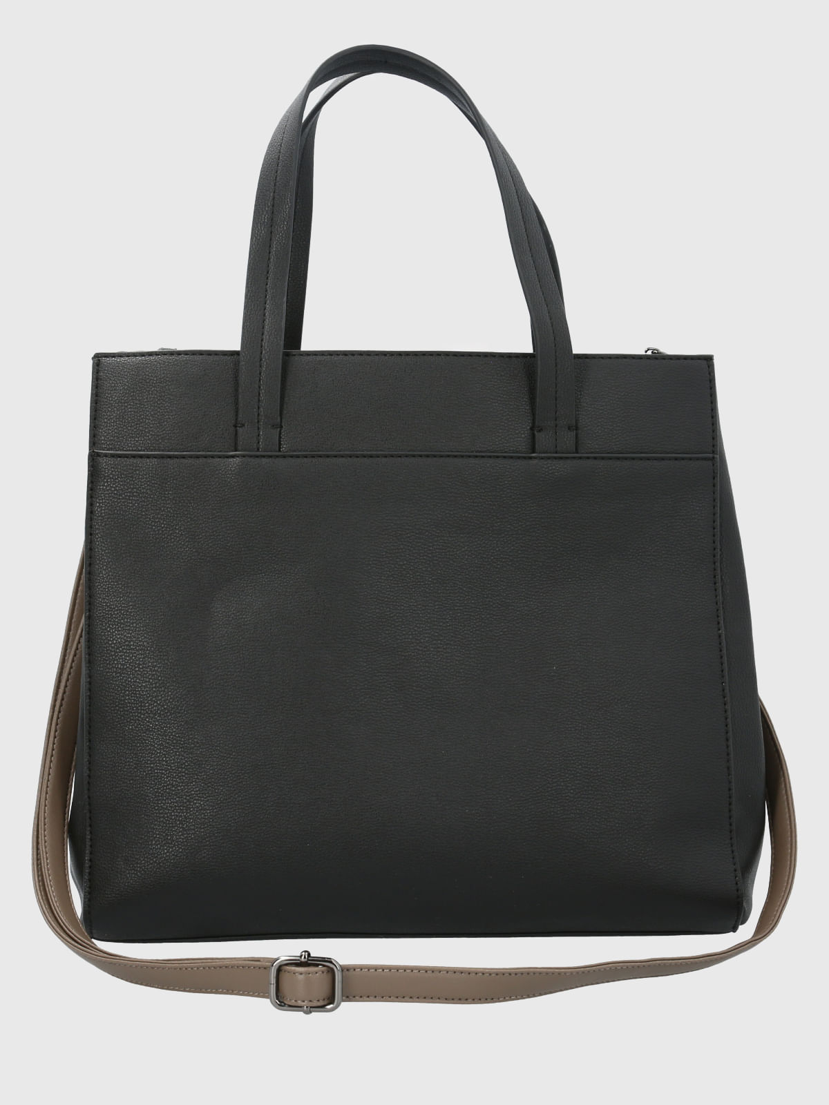 Cartera Ecocuero Mujer Barker Tote Negro Hush Puppies