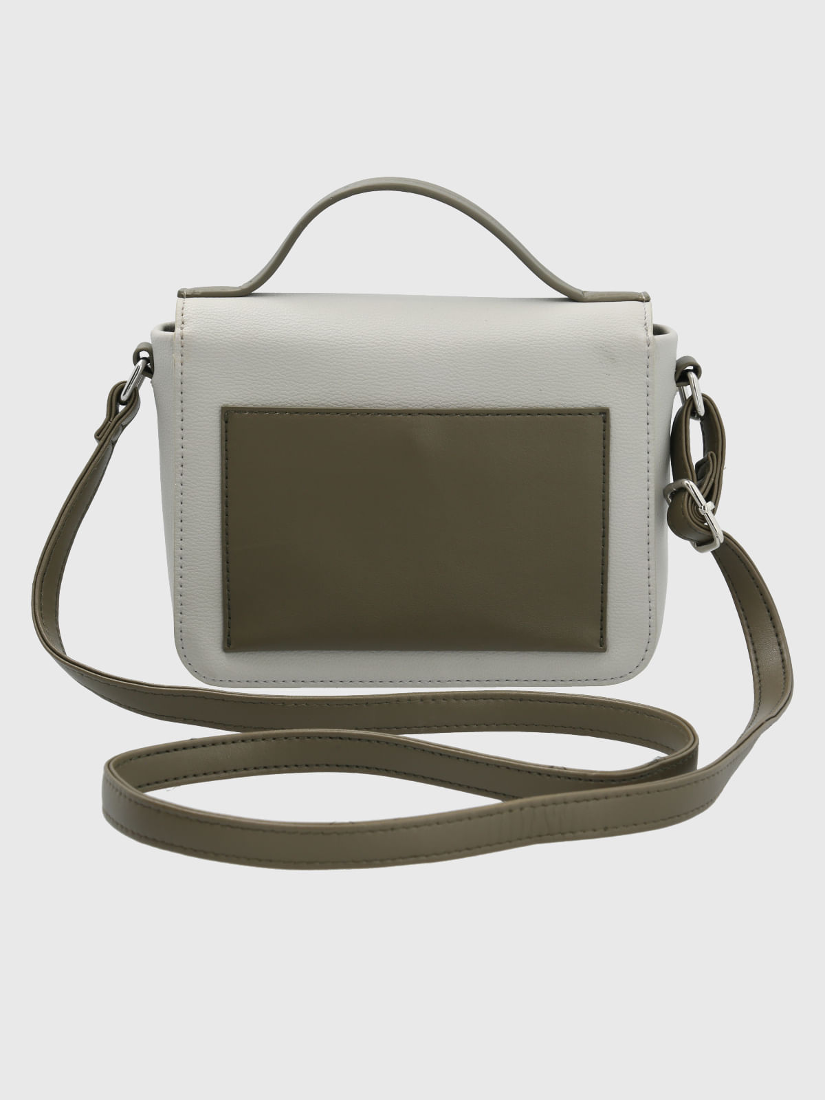 Cartera Ecocuero Mujer Brighty Cross Blanco Hush Puppies