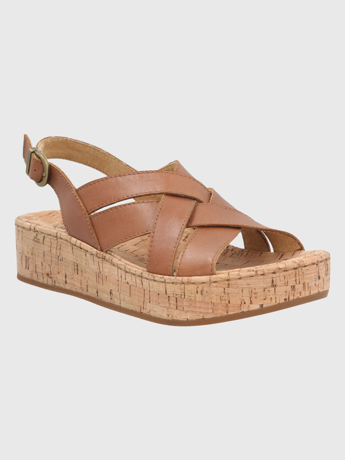 Sandalia Cuero Mujer Molle Café