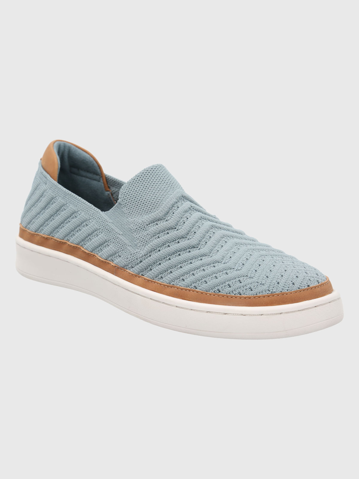 Zapatilla Knit Mujer Trento Celeste