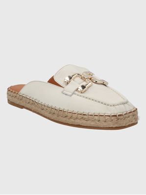 Alpargata Cuero Mujer Aprica Blanco