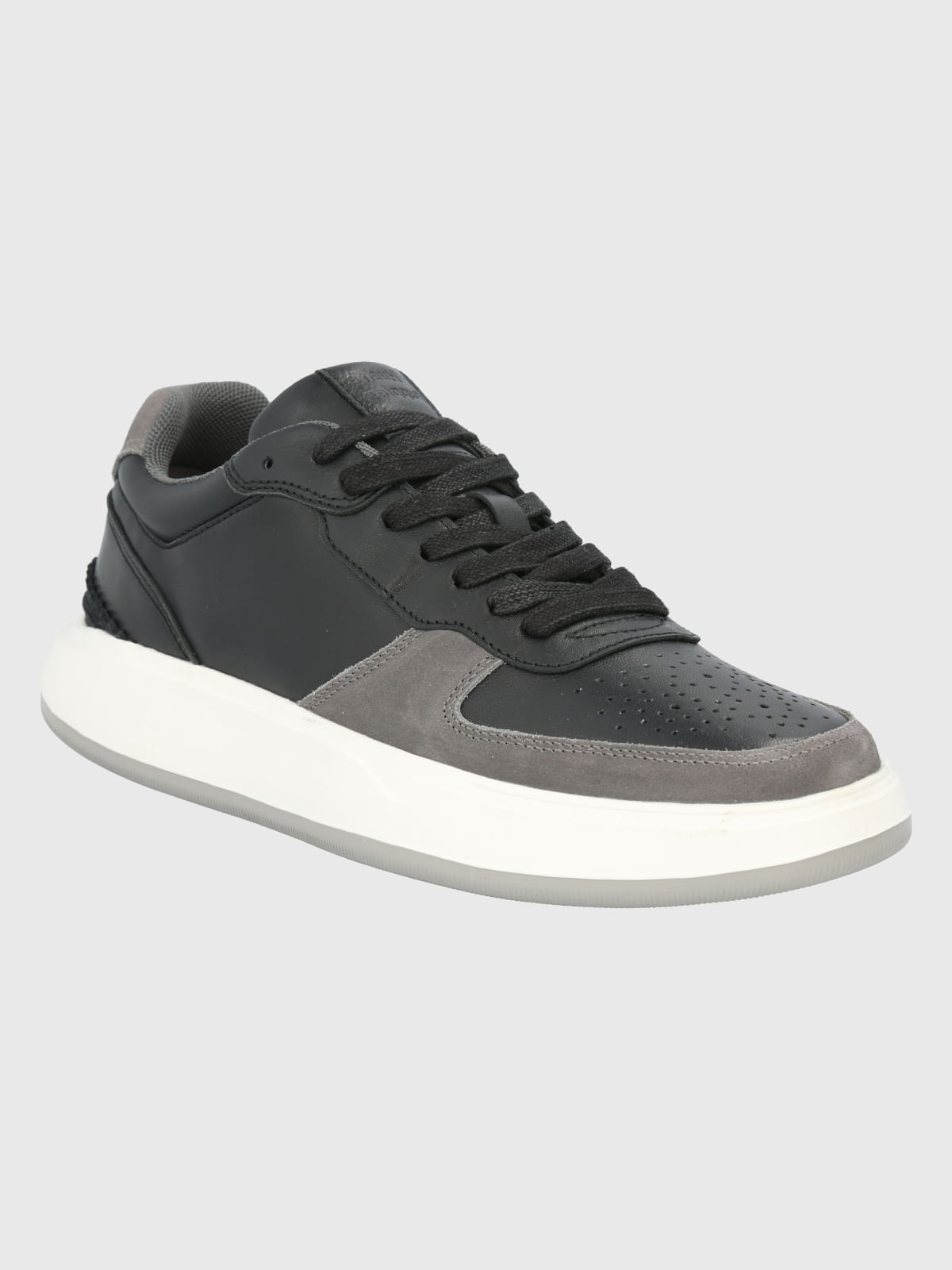 Zapatilla Cuero Hombre Mozze Negro