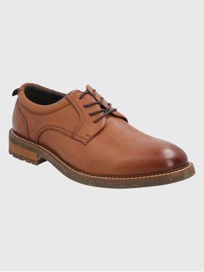Zapato Cuero Hombre Hinton Café Claro
