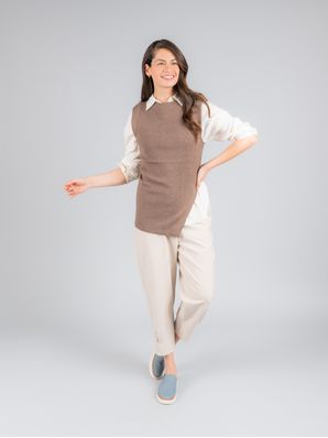 Zapatilla Knit Mujer Trento Celeste