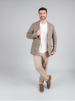 Zapato Cuero Hombre Rustic Taupe