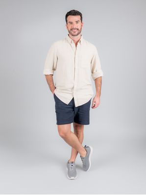 Zapatilla Guiza Hombre Gris Claro