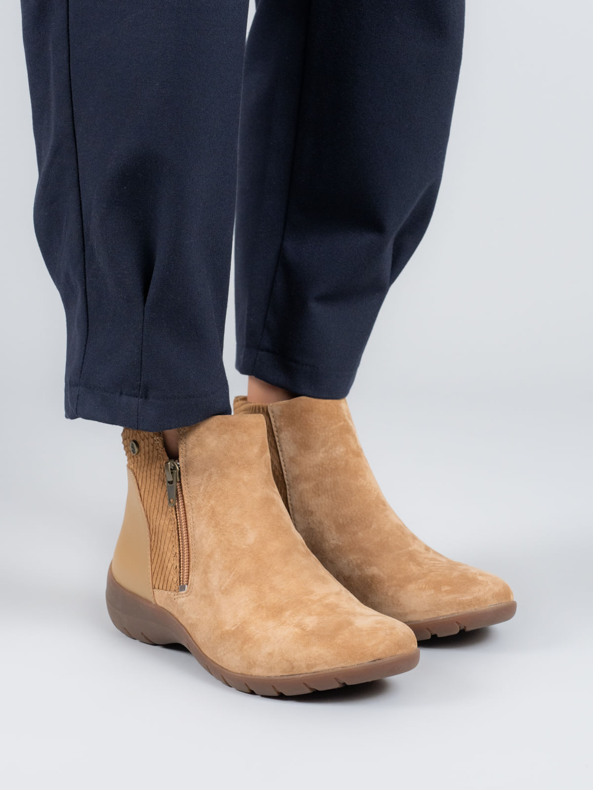Botin Cuero Mujer Tanghui Café