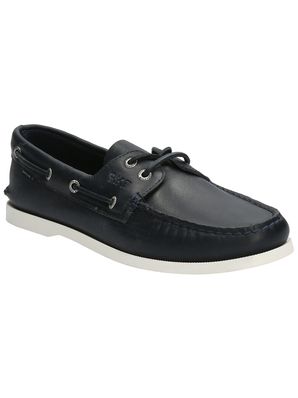 Mocasín Cuero Hombre Boat Azul Rockford