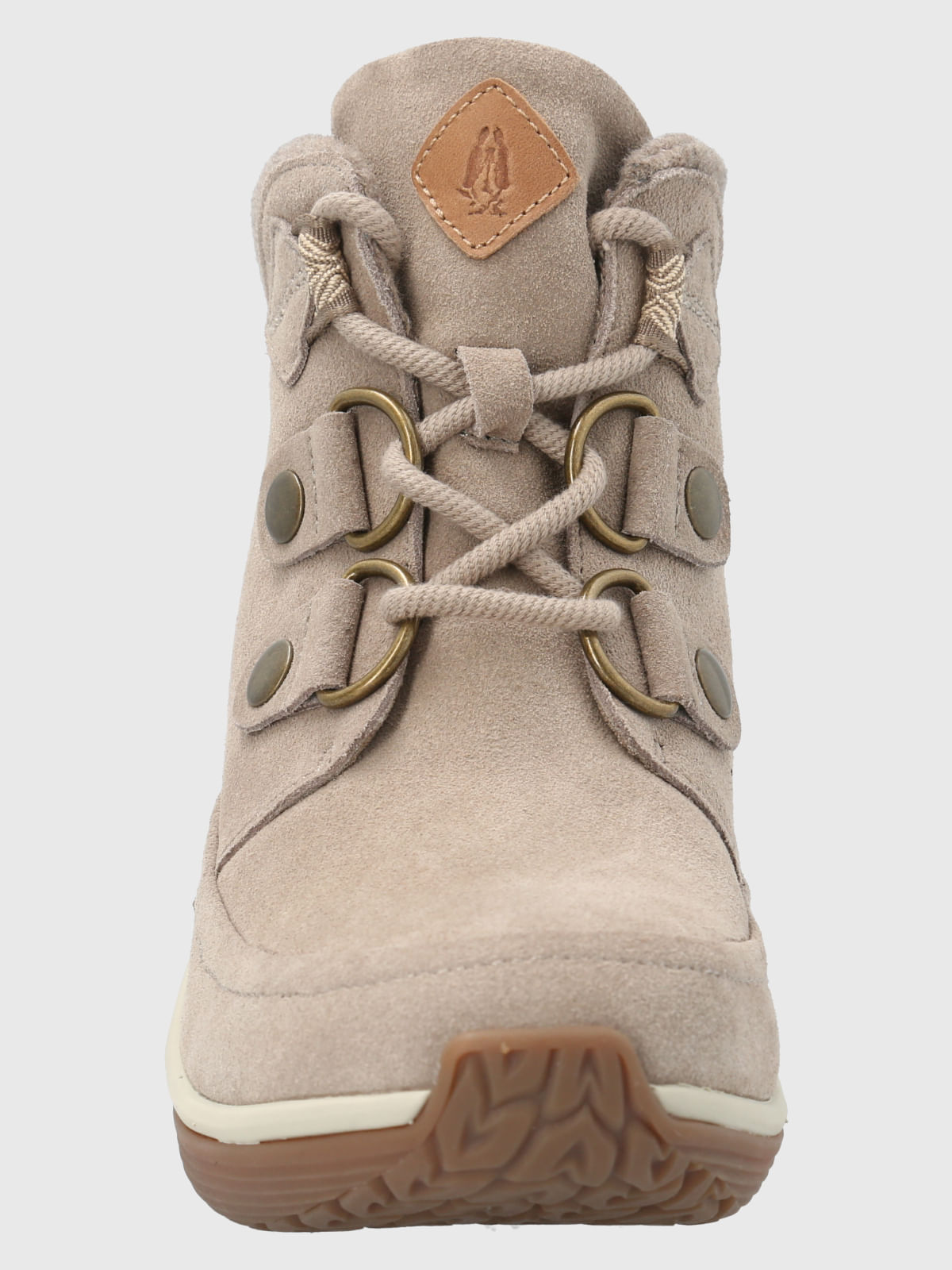 Botin Cuero Mujer Spinal Rug Lace Beige