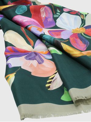 Pañuelo Seda Mujer Silk Fiore Scarf Multicolor Hush Puppies