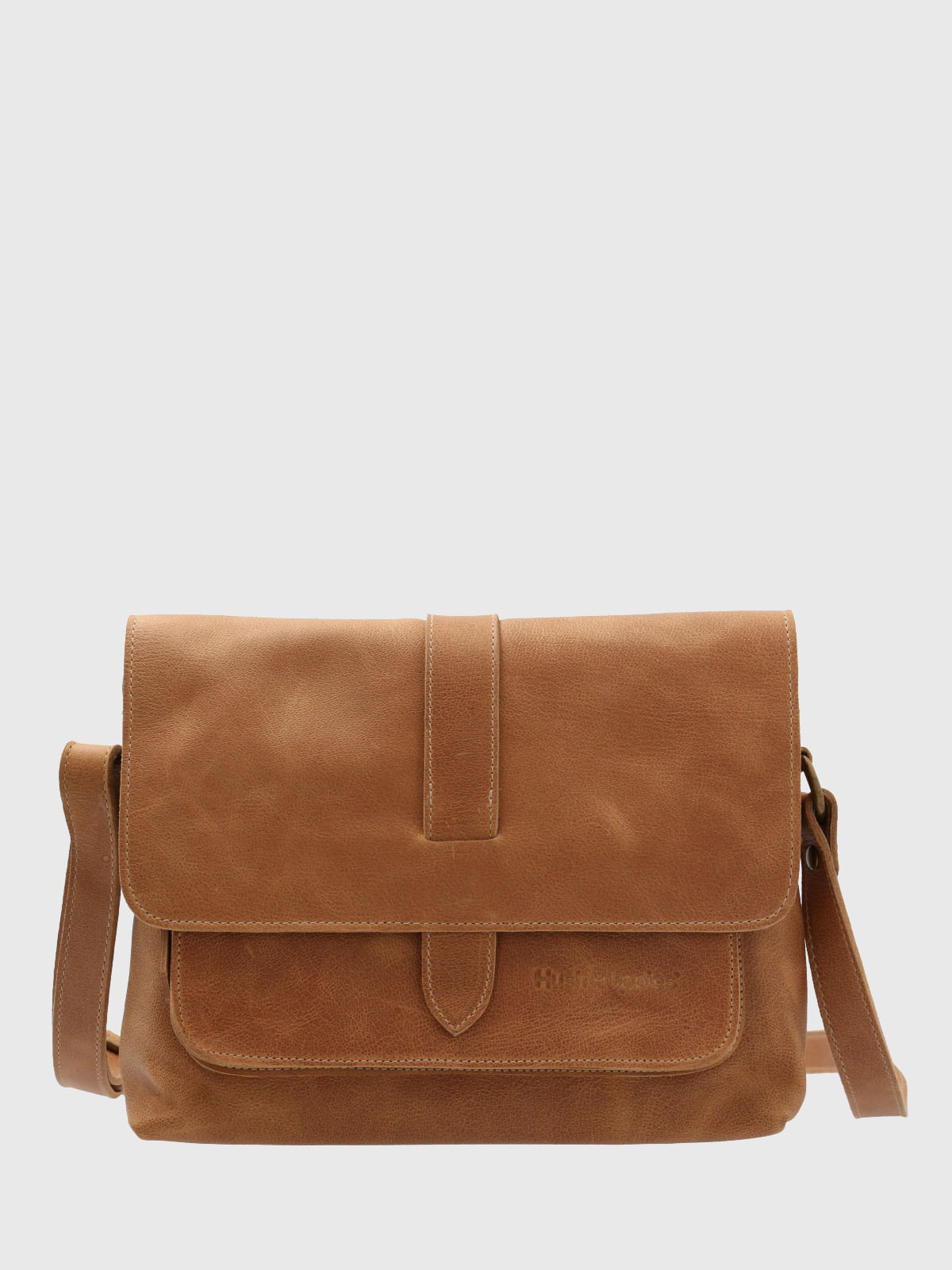 Cartera Cuero Mujer Court Cross Café Hush Puppies