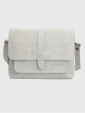 Cartera Cuero Mujer Court Cross Blanco Hush Puppies
