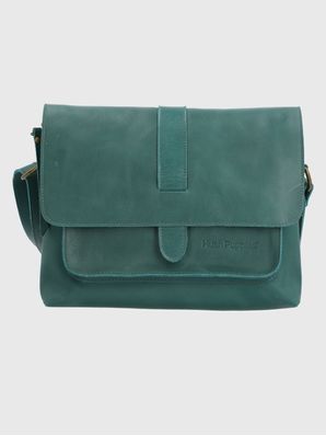 Cartera Cuero Mujer Court Cross Azul Hush Puppies