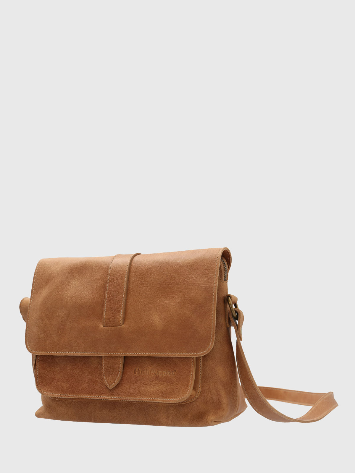 Cartera Cuero Mujer Court Cross Café Hush Puppies