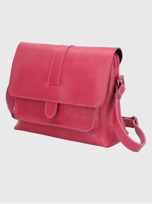 Cartera Cuero Mujer Court Cross Rosado Hush Puppies