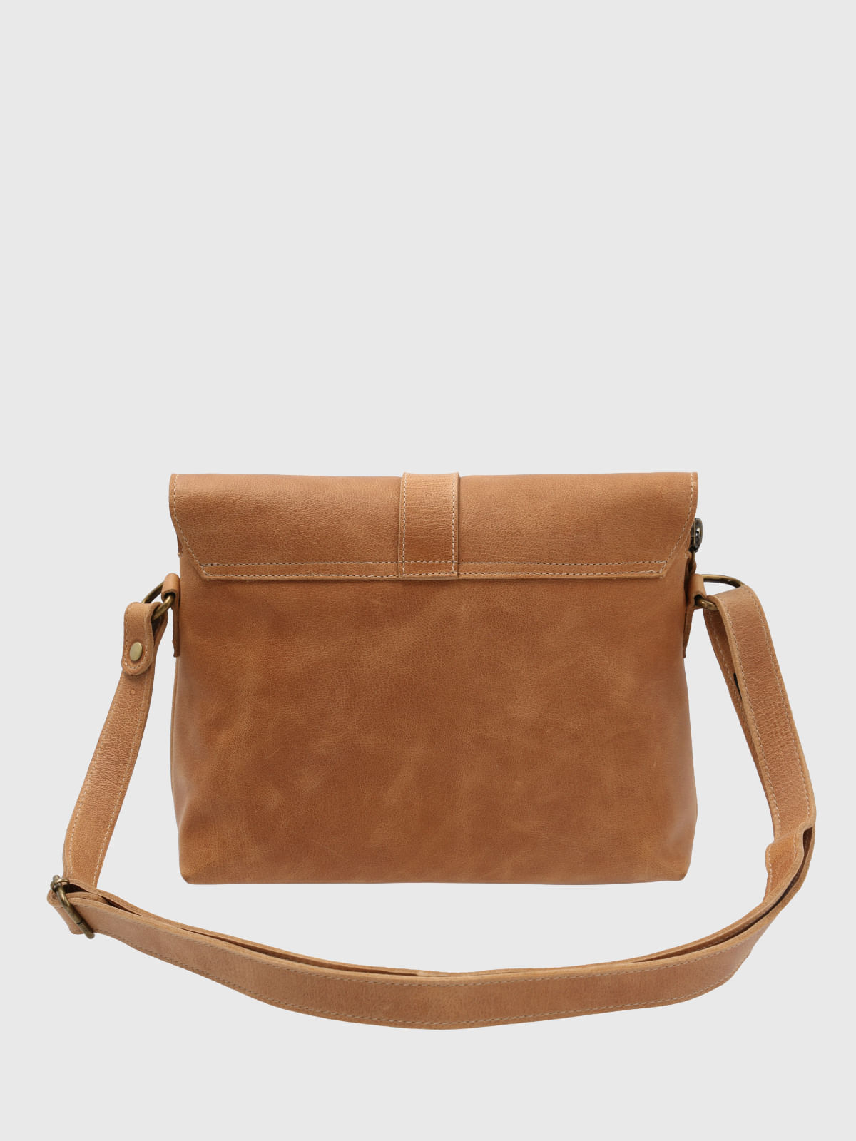 Cartera Cuero Mujer Court Cross Café Hush Puppies