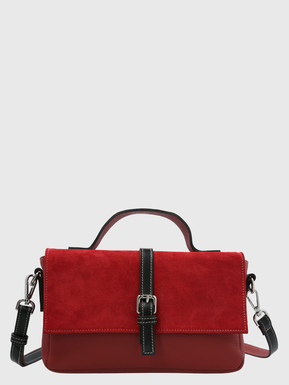 Cartera Cerutti Cuero Mujer Moretti Cross Rojo