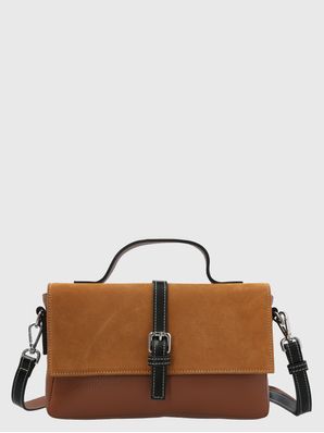 Cartera Cerutti Cuero Mujer Moretti Cross Café