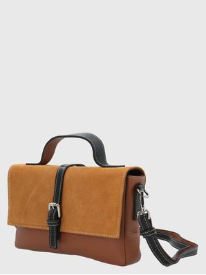 Cartera Cerutti Cuero Mujer Moretti Cross Café