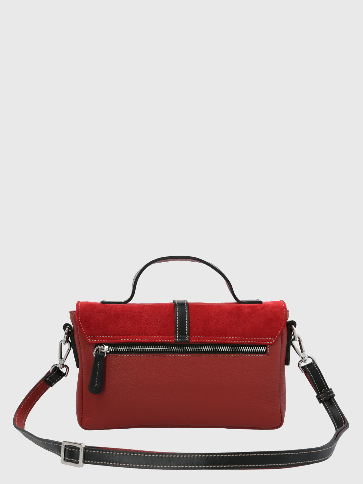 Cartera Cerutti Cuero Mujer Moretti Cross Rojo