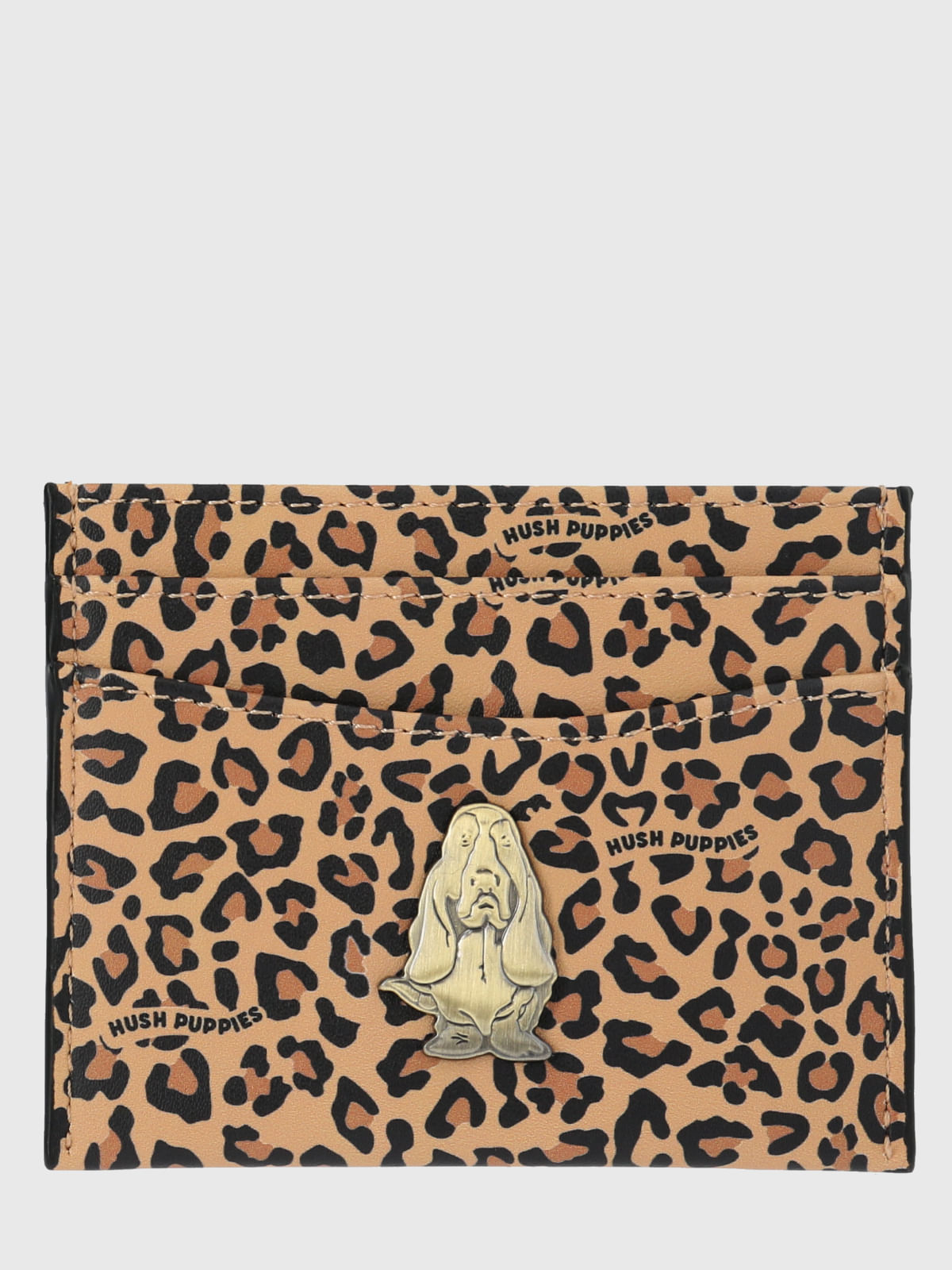 Tarjetero Ecocuero Mujer Dogher Cardholder Café Hush Puppies