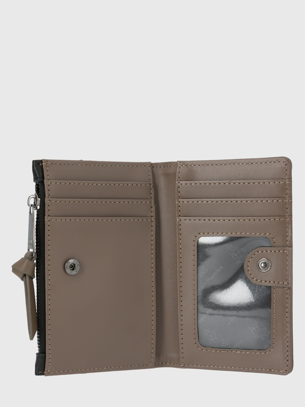 Billetera Ecocuero Mujer Barker Wallet Negro Hush Puppies