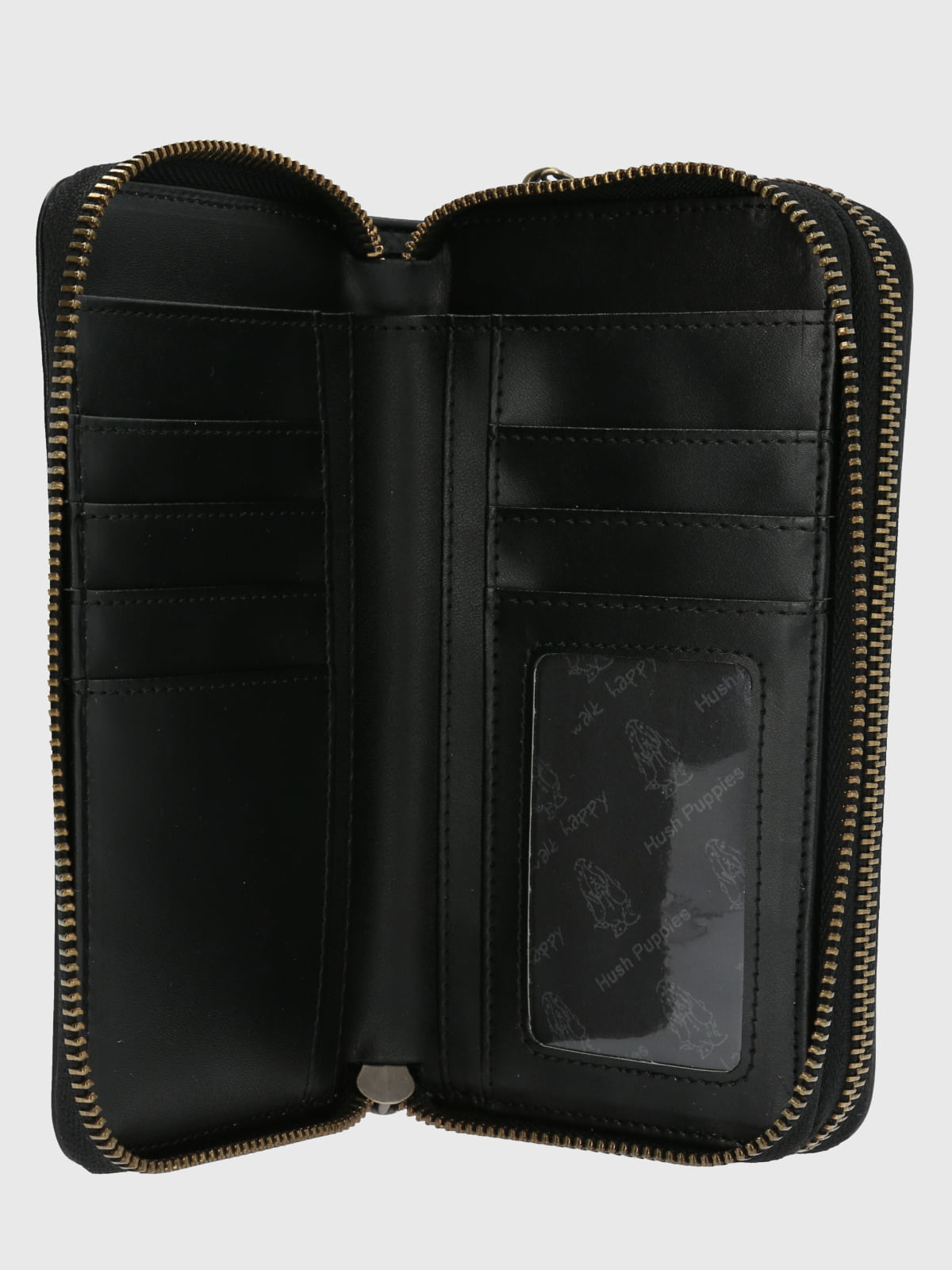 Billetera Ecocuero Mujer Dalton Wallet Negro Hush Puppies