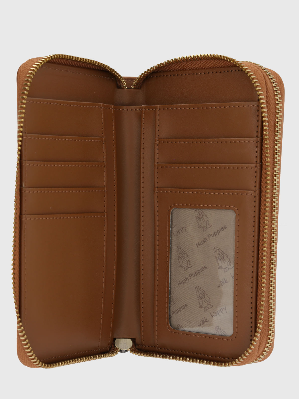 Billetera Ecocuero Mujer Dalton Wallet Café Hush Puppies