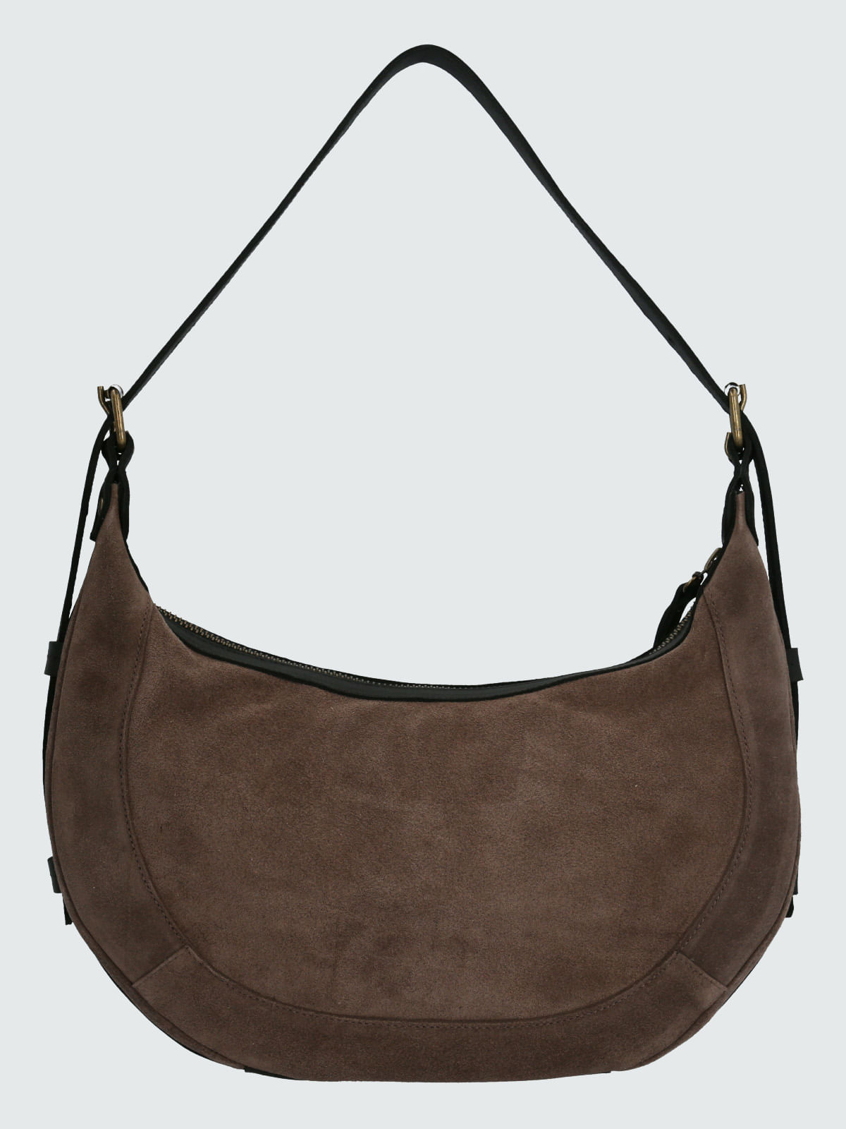 Cartera Cuero Mujer Clare Hobo Gris Hush Puppies