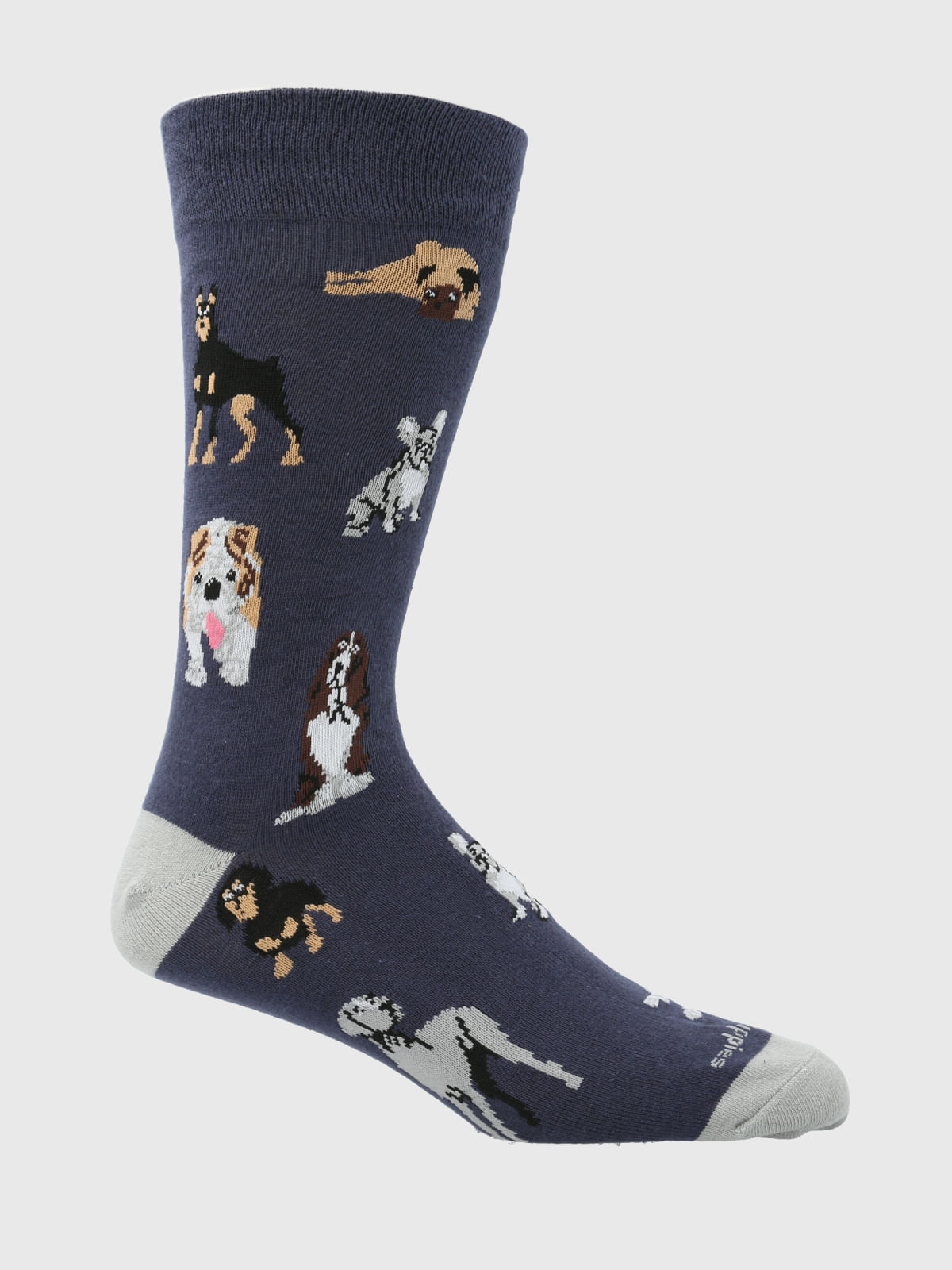 Calcetin Algodón Hombre C Cuff Dogs Azul Hush Puppies