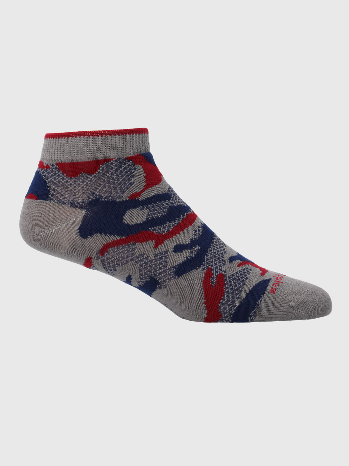 Calcetin Algodón Hombre Ped Camo Gris Hush Puppies