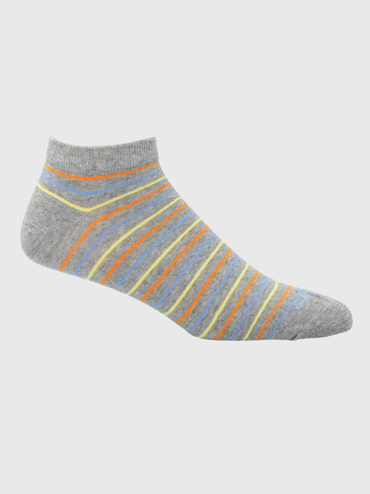 Calcetin Algodón Hombre Ped Stripes Gris Hush Puppies
