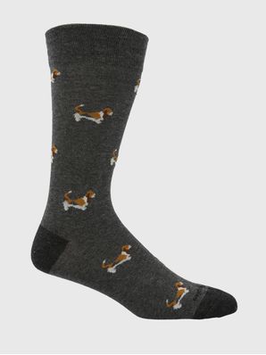 Calcetin Algodón Hombre C Cuff Basset Gris Hush Puppies