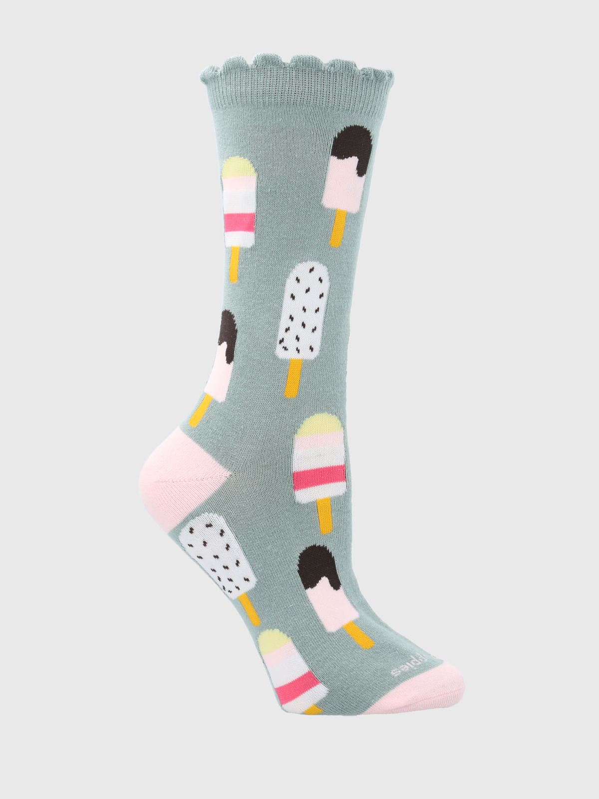 Calcetin Algodón Mujer C St Icecream Verde Hush Puppies