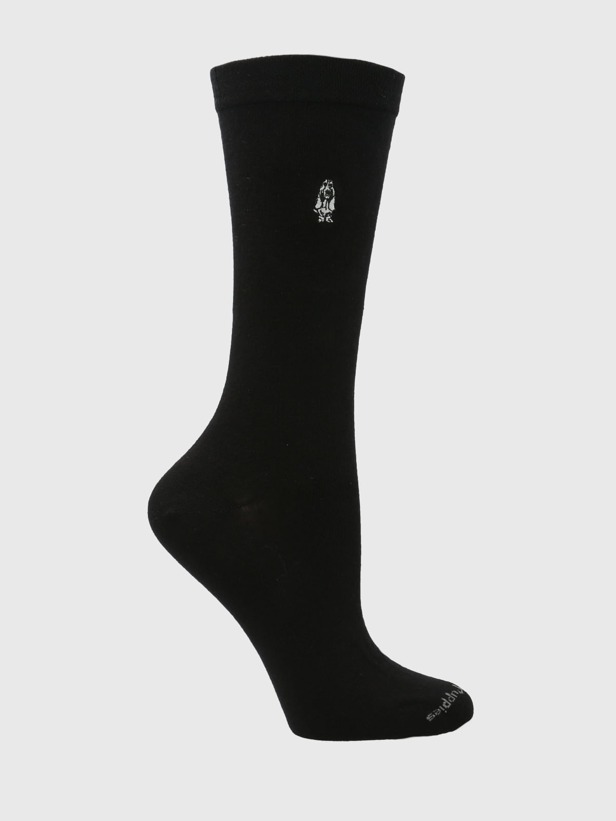 Calcetin Algodón Mujer C Cuff Classic Negro Hush Puppies