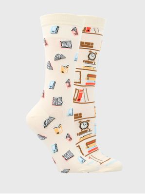 Calcetin Algodón Mujer Diff Books Beige Hush Puppies