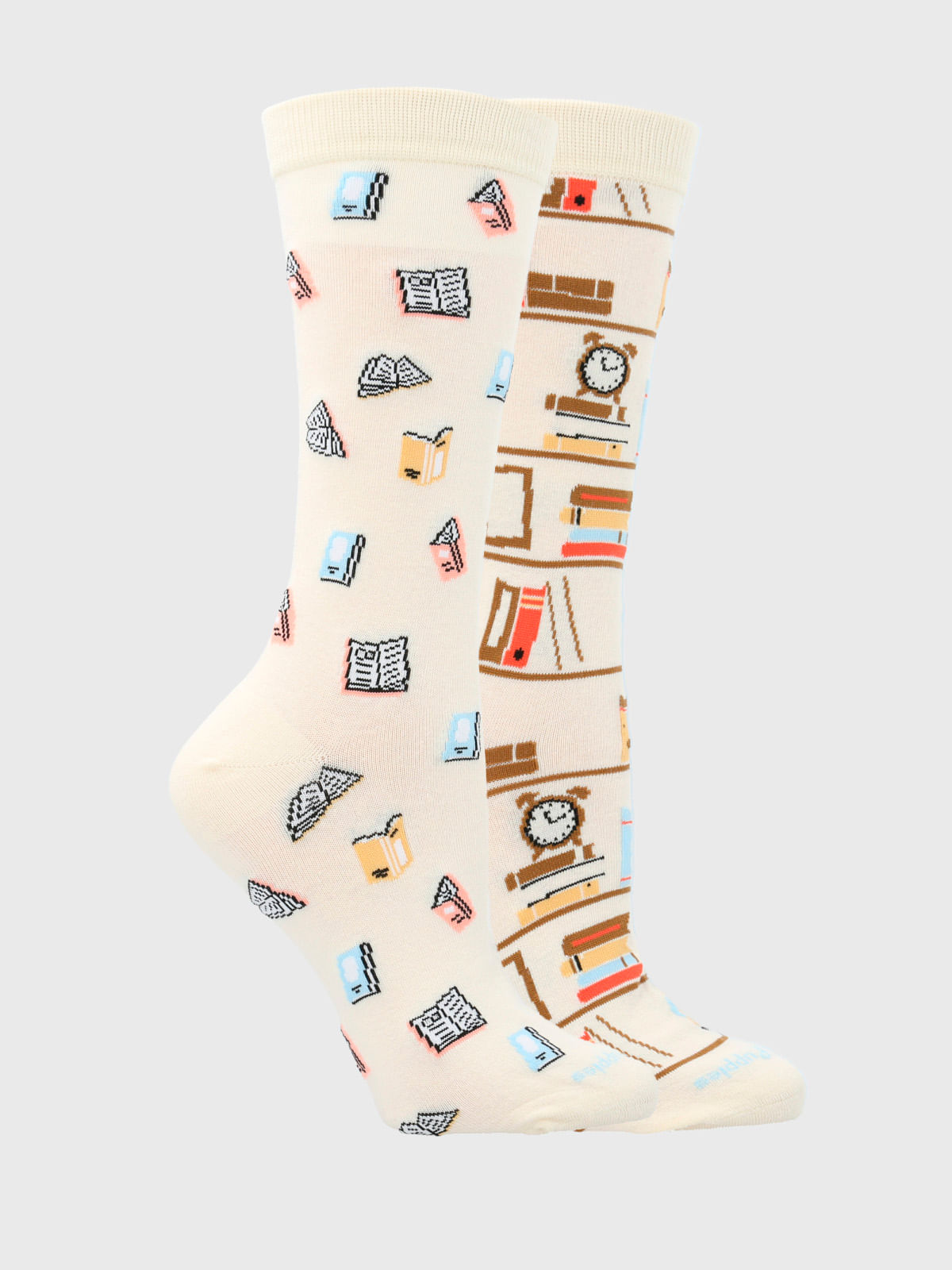 Calcetin Algodón Mujer Diff Books Beige Hush Puppies