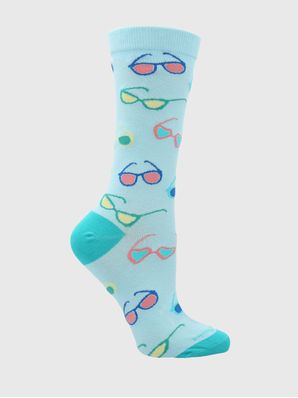Calcetin Algodón Mujer C Glass Celeste Hush Puppies