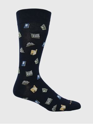 Calcetin Algodón Hombre Diff Books Azul Hush Puppies