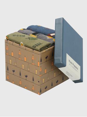 Calcetin Algodón Hombre Pack Gift Party Multicolor Hush Puppies