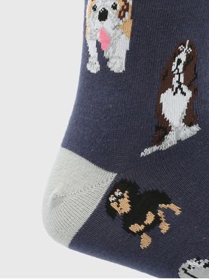 Calcetin Algodón Hombre C Cuff Dogs Azul Hush Puppies