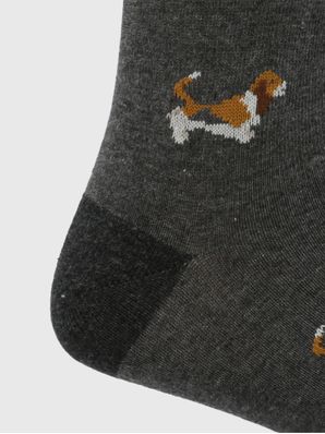 Calcetin Algodón Hombre C Cuff Basset Gris Hush Puppies