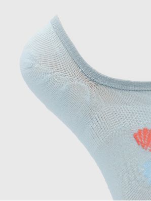 Calcetin Algodón Mujer Inv S Shells Celeste Hush Puppies