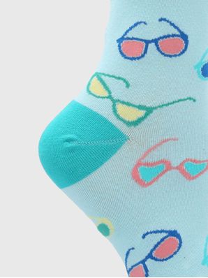 Calcetin Algodón Mujer C Glass Celeste Hush Puppies