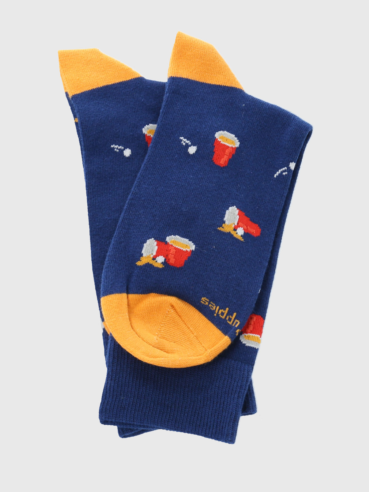 Calcetin Algodón Hombre C Beerpong Azul Hush Puppies