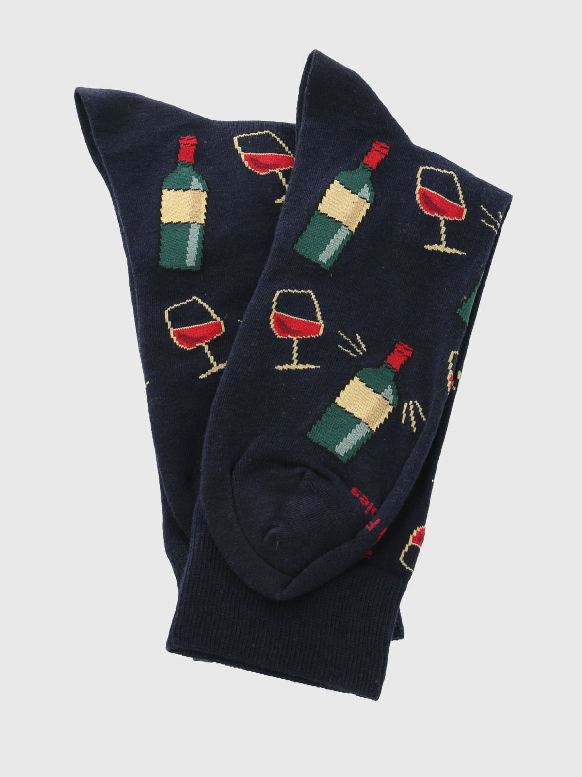 Calcetin Algodón Hombre C Wine Azul Hush Puppies