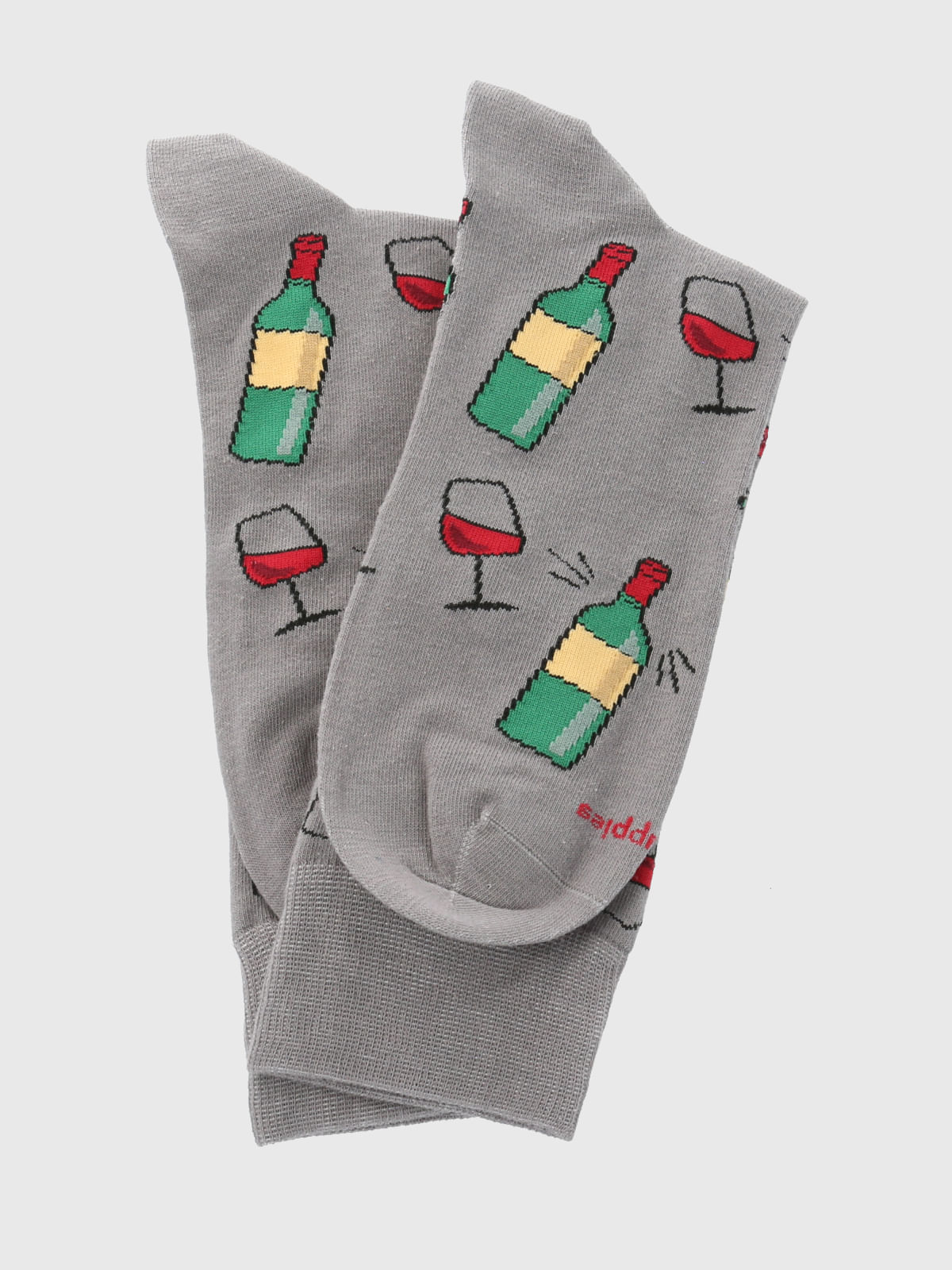 Calcetin Algodón Hombre C Wine Gris Hush Puppies