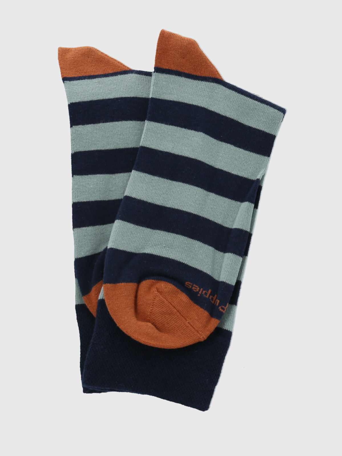 Calcetin Algodón Hombre C Cuff Block Azul Hush Puppies